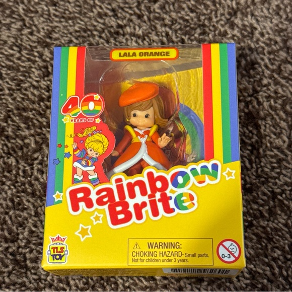 TLS Other - 40 Years Rainbow Brite LaLa Orange Mini Doll Chee Bee Collectible Toy Series‎ 2